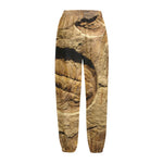 Trilobite Fossil Print Fleece Lined Knit Pants