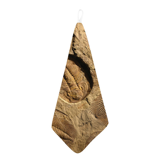 Trilobite Fossil Print Hand Towel
