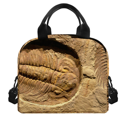 Trilobite Fossil Print Insulated Lunch Bag