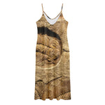 Trilobite Fossil Print Jersey Midi Cami Dress