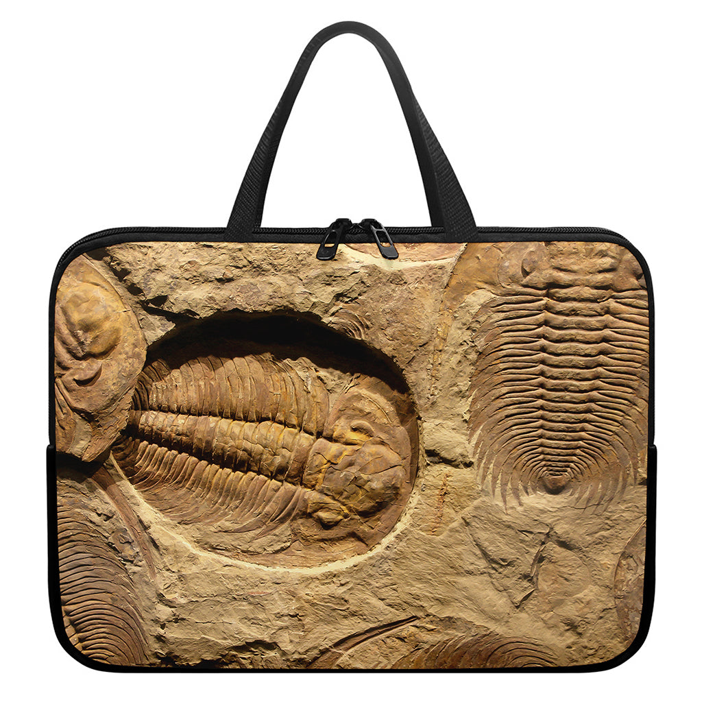 Trilobite Fossil Print Laptop Sleeve With Handle