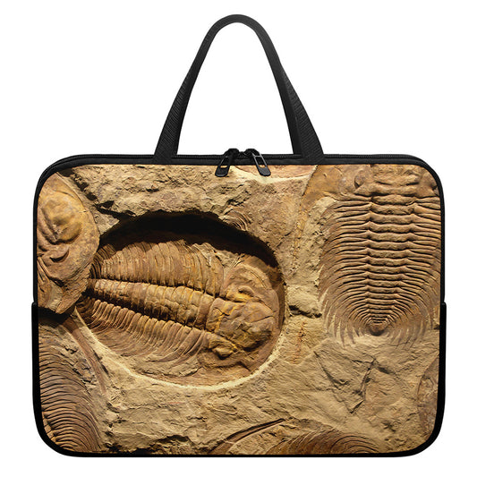Trilobite Fossil Print Laptop Sleeve With Handle