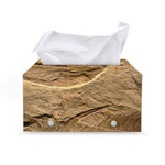 Trilobite Fossil Print Leather Tissue Box Cover