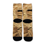 Trilobite Fossil Print Long Socks