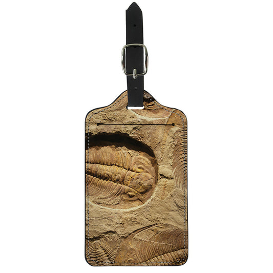 Trilobite Fossil Print Luggage Tag