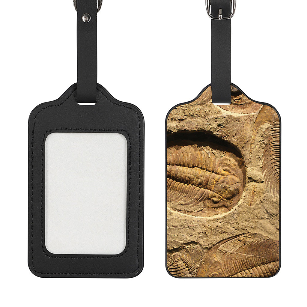 Trilobite Fossil Print Luggage Tag