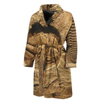 Trilobite Fossil Print Men's Bathrobe