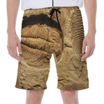 Trilobite Fossil Print Men's Beach Shorts