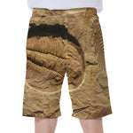 Trilobite Fossil Print Men's Beach Shorts