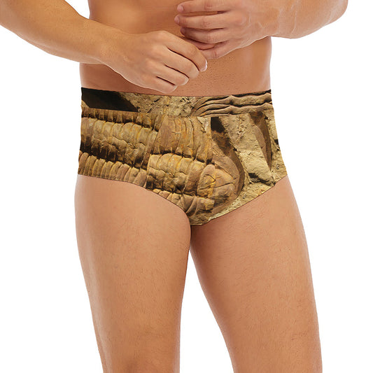 Trilobite Fossil Print Men's Briefs