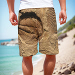 Trilobite Fossil Print Men's Cargo Shorts