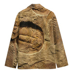 Trilobite Fossil Print Men's Cotton Blazer