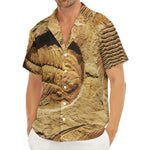 Trilobite Fossil Print Men's Deep V-Neck Shirt