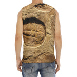 Trilobite Fossil Print Men's Fitness Tank Top