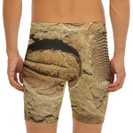 Trilobite Fossil Print Men's Long Boxer Briefs