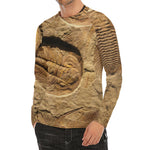 Trilobite Fossil Print Men's Long Sleeve Rash Guard