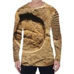 Trilobite Fossil Print Men's Long Sleeve T-Shirt