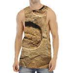 Trilobite Fossil Print Men's Muscle Tank Top