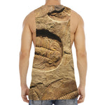 Trilobite Fossil Print Men's Muscle Tank Top