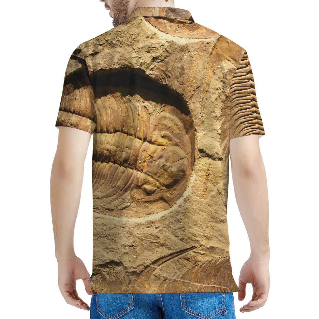 Trilobite Fossil Print Men's Polo Shirt