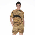 Trilobite Fossil Print Men's Romper