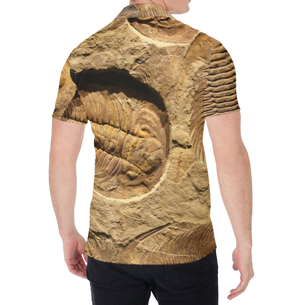 Trilobite Fossil Print Men's Shirt