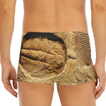 Trilobite Fossil Print Men's Short Boxer Briefs