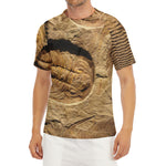 Trilobite Fossil Print Men's Short Sleeve Rash Guard