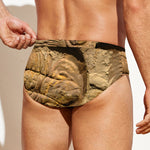 Trilobite Fossil Print Men's Swim Briefs