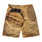 Trilobite Fossil Print Men's Swim Trunks