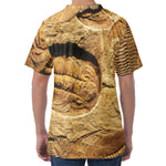 Trilobite Fossil Print Men's Velvet T-Shirt