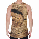 Trilobite Fossil Print Men's Velvet Tank Top