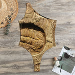 Trilobite Fossil Print One Shoulder Bodysuit