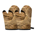 Trilobite Fossil Print Oven Mitts
