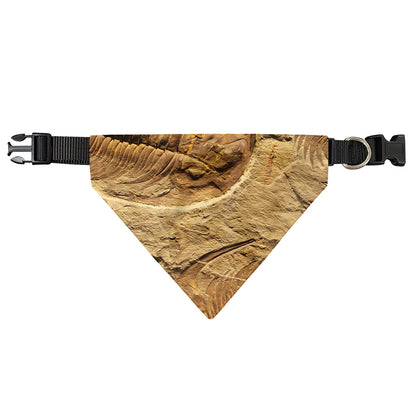 Trilobite Fossil Print Over The Collar Dog Bandana