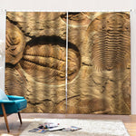 Trilobite Fossil Print Pencil Pleat Curtains