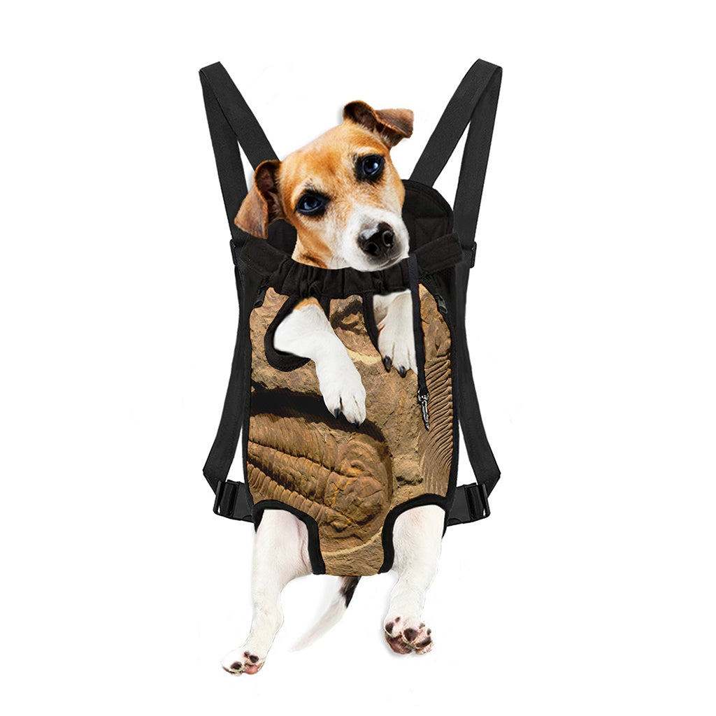 Trilobite Fossil Print Pet Carrier Backpack