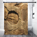 Trilobite Fossil Print Premium Shower Curtain