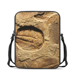 Trilobite Fossil Print Rectangular Crossbody Bag