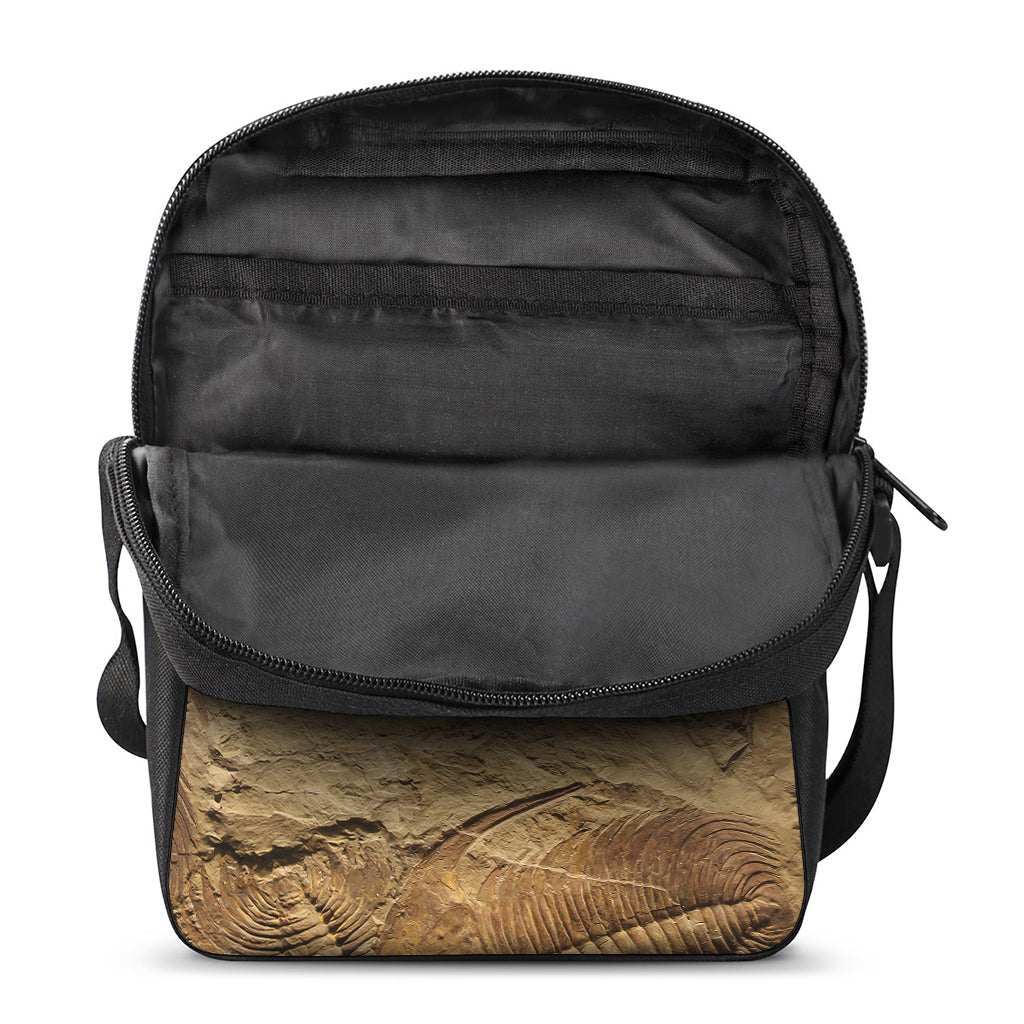 Trilobite Fossil Print Rectangular Crossbody Bag
