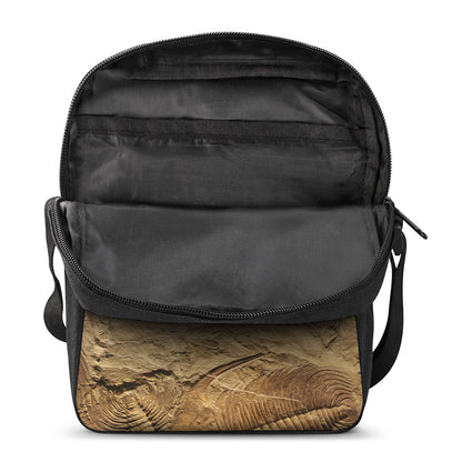 Trilobite Fossil Print Rectangular Crossbody Bag