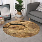 Trilobite Fossil Print Round Rug