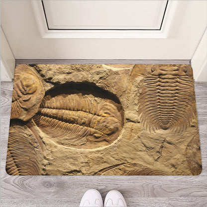 Trilobite Fossil Print Rubber Doormat