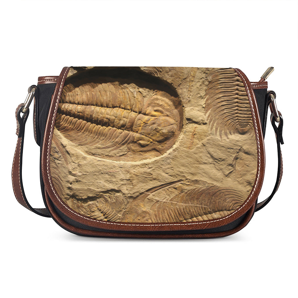 Trilobite Fossil Print Saddle Bag