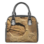 Trilobite Fossil Print Shoulder Handbag