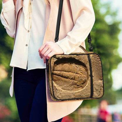 Trilobite Fossil Print Shoulder Strap Bible Bag