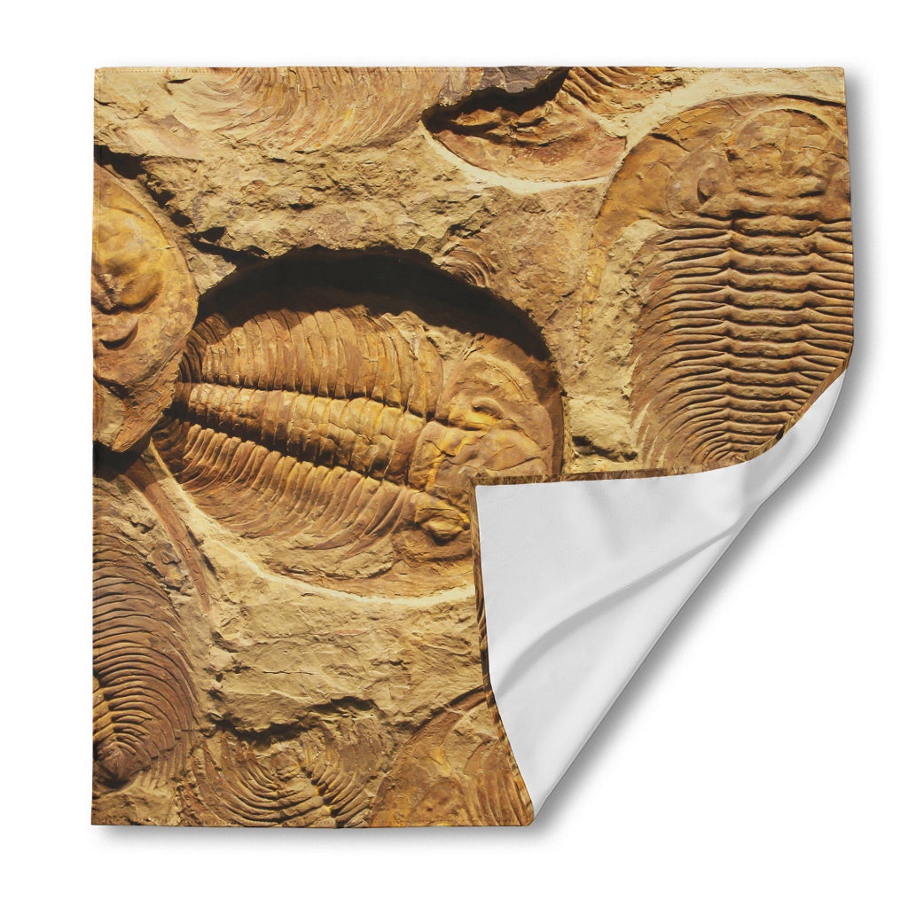 Trilobite Fossil Print Silk Bandana