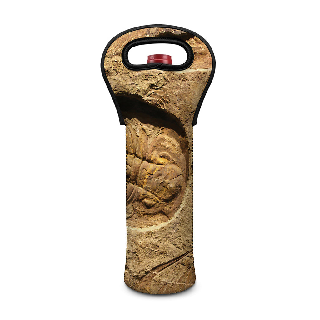 Trilobite Fossil Print Single Neoprene Wine Tote