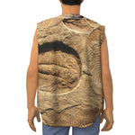 Trilobite Fossil Print Sleeveless Baseball Jersey