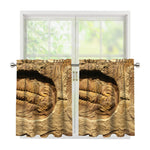 Trilobite Fossil Print Tier Curtains